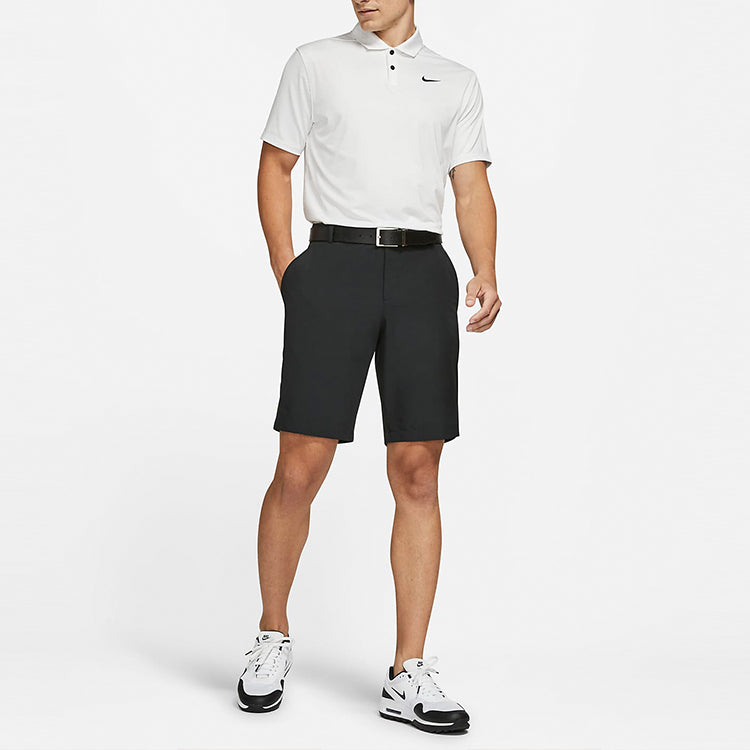 Men's Nike Solid Color Casual Straight Shorts Black CU9741-010
