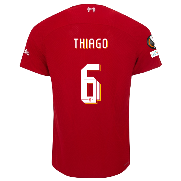 Nike Liverpool Authentic Thiago Alcântara Vaporknit Match Home Jersey w/ Europa