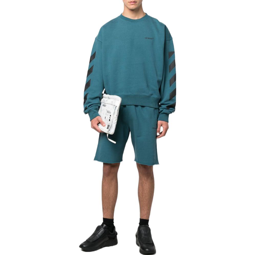 Image of Off-White Logo Track Pants 'Green' OMCI006S22FLE0034810