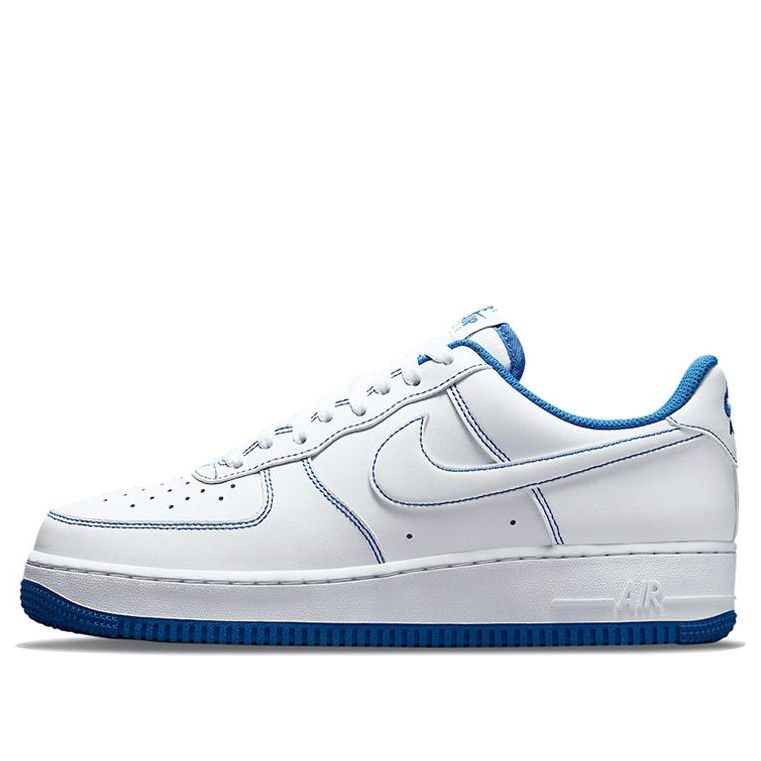 Image of Nike Air Force 1 '07 'Contrast Stitch - White Game Royal' CV1724-101