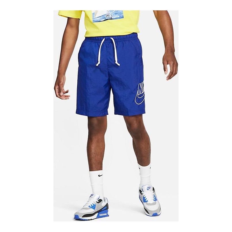 Image of Nike Sportswear Alumni Woven Flow Shorts 'Deep Royal Blue' DB3810-455