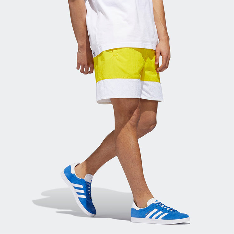 Image of adidas originals Contrasting Colors Logo Printing Sports Shorts Yellow GD0954