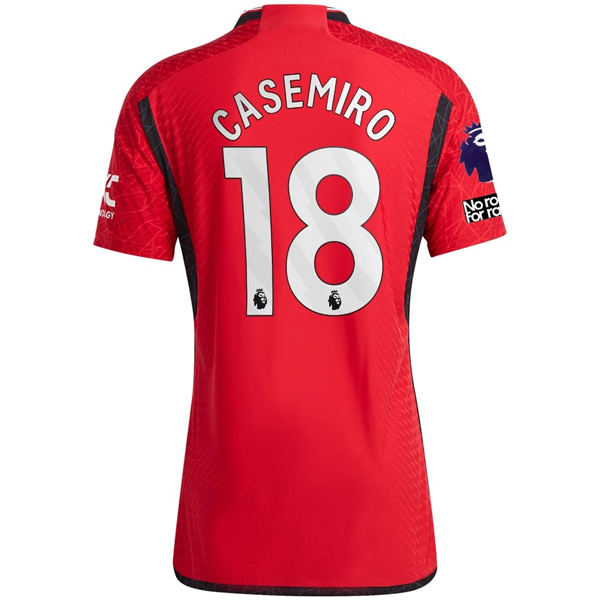 Image of adidas Manchester United Authentic Casemiro Home Jersey 23/24 w/ EPL + No Room F