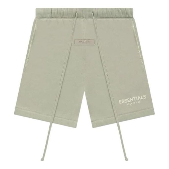 Image of Fear of God Essentials SS22 Shorts Seafoam Logo FOG-SS22-178