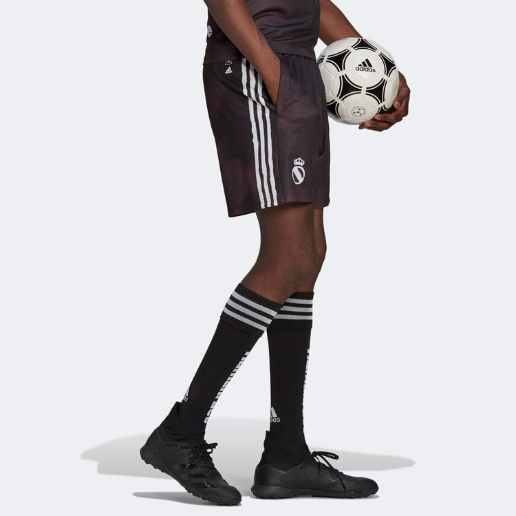 Image of adidas Logo Elastic Waistband Stripe Straight Shorts Colorblock GJ9097