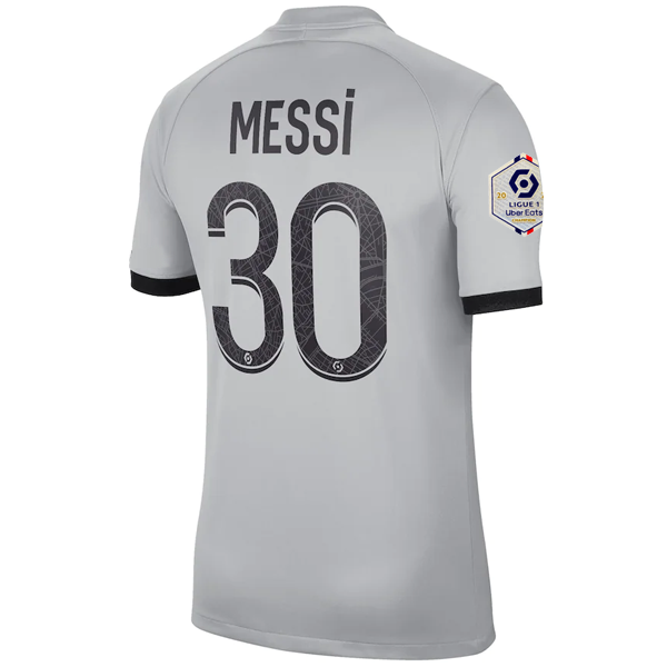Image of Nike Paris Saint-Germain Lionel Messi Away Jersey w/ Ligue 1 Champion Patch 22/2