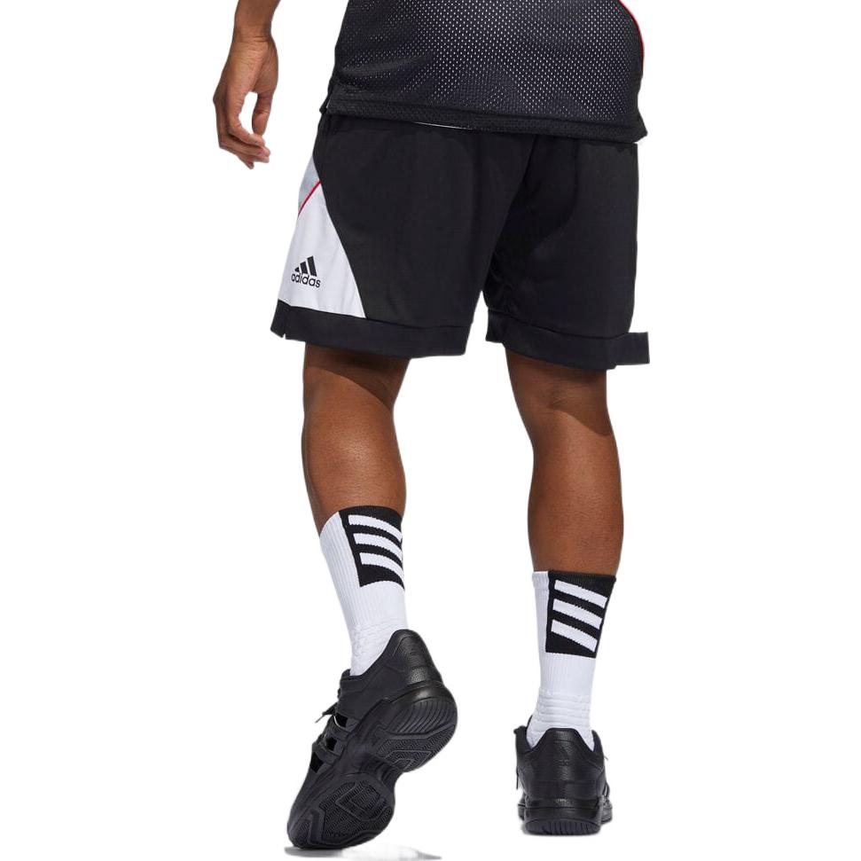 Image of Men's adidas Colorblock Casual Straight Shorts Japanese Version White HB5447