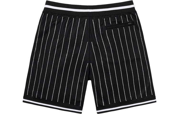 Supreme SS22 Woche 16 Basketballshorts mit Strassstreifen SUP-SS22-654