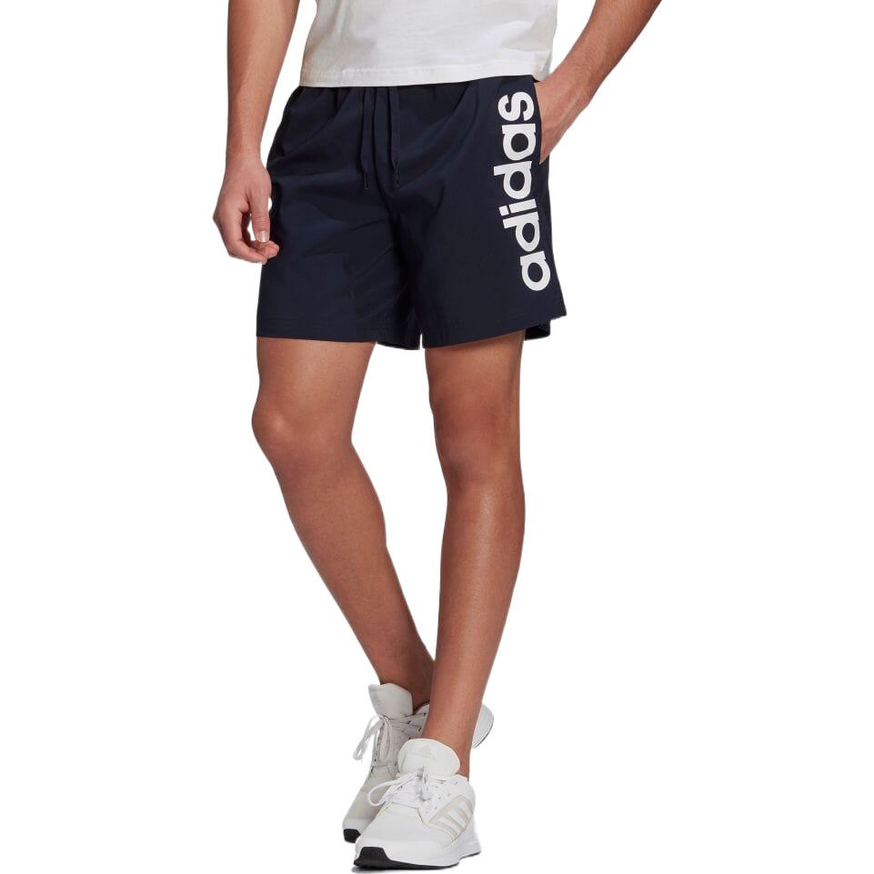 Image of Herrenshorts adidas SS22 mit einfarbigem Logo-Druck Marineblau GK9608