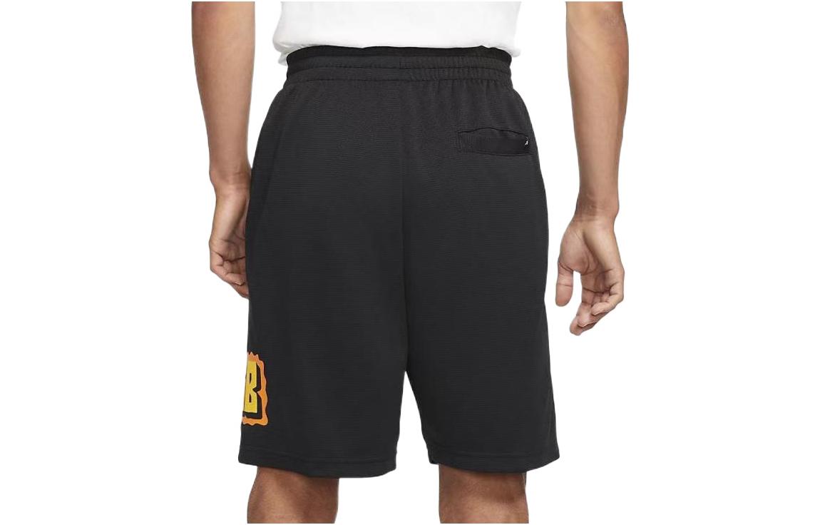Men's Nike Minimalistic Alphabet Printing Casual Loose Sports Shorts Black DA420