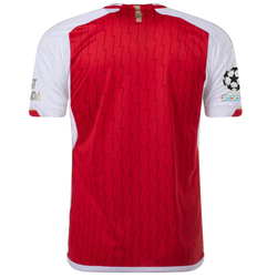 Image of adidas Arsenal Home Jersey 23/24 w/ Champions League Patches (Better Scarlet/Whi