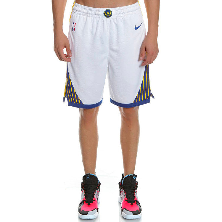 Image of Nike Men NBA Swingman Shorts Golden State Warriors White AV4971-100