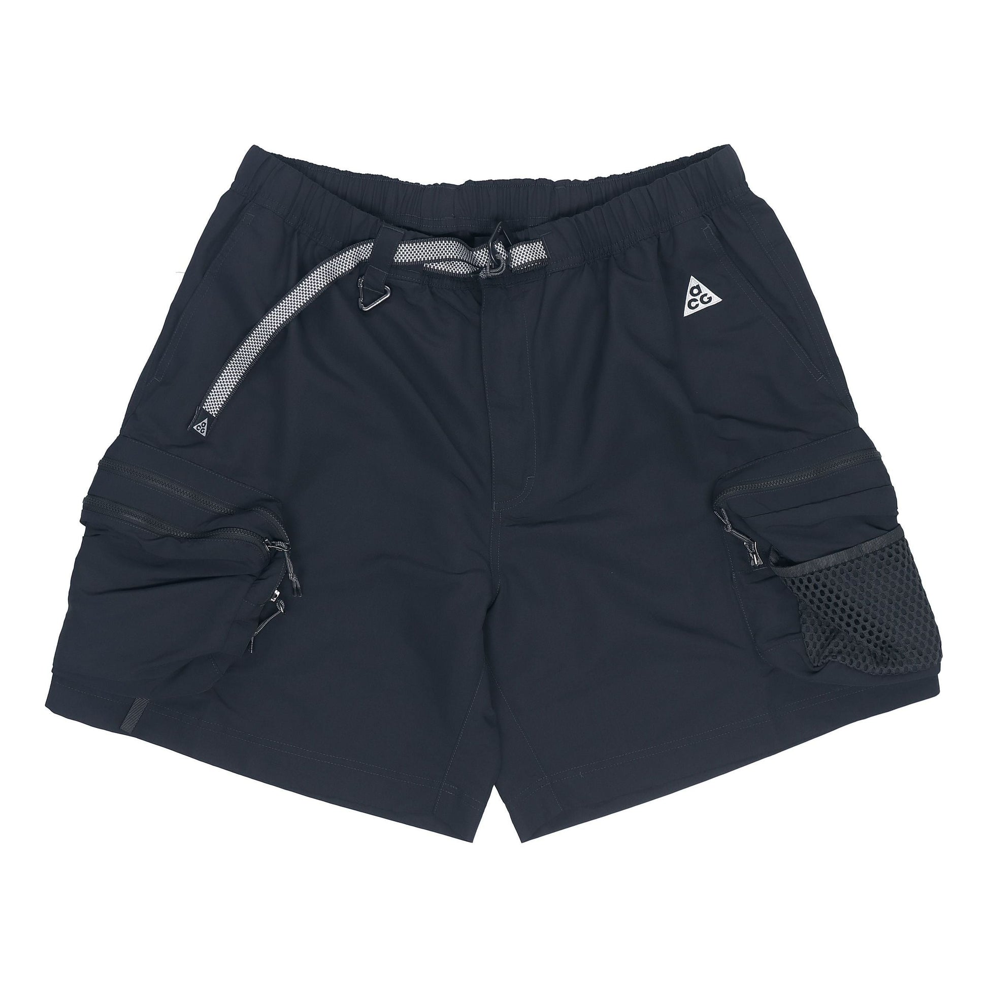 Nike ACG Snowgrass Solid Color Cargo Pocket Shorts Black DN3946-070