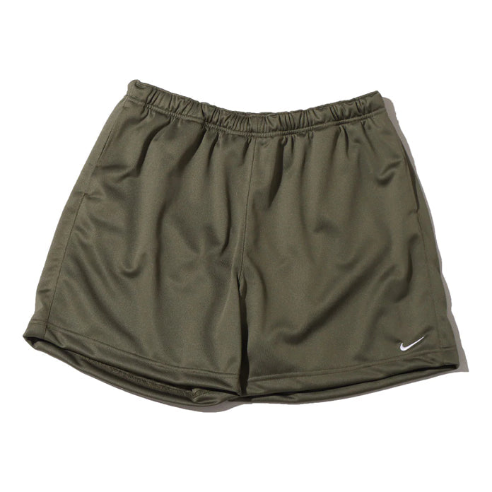 Men's Nike Solid Color Minimalistic Elastic Waistband Logo Medium Olive Shorts D