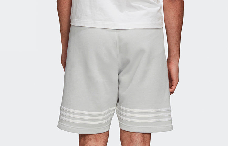 adidas originals Outline Short Hollow Out Logo Sportshorts hellgrau FM3882