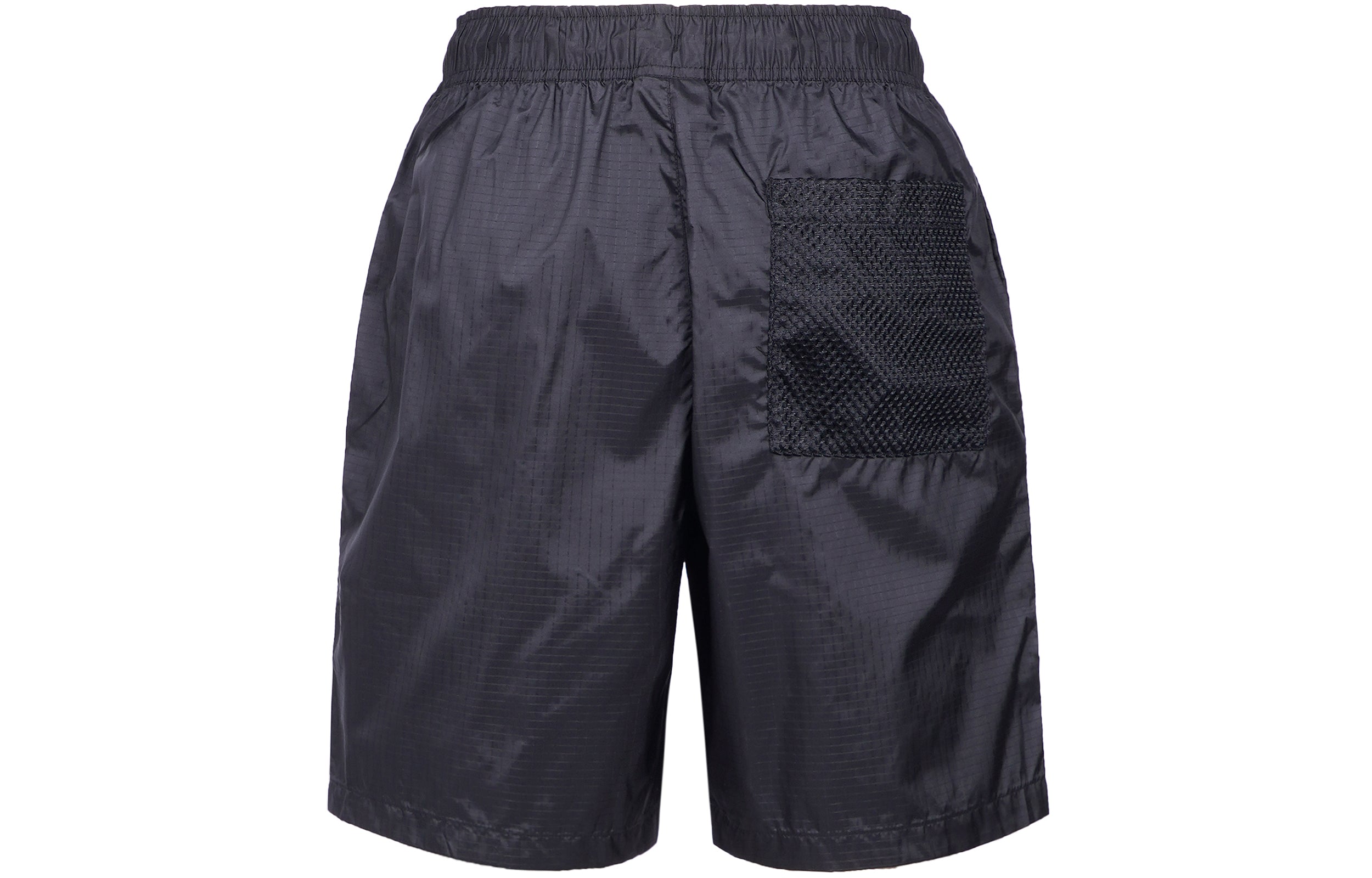 Image of Air Jordan Jumpman Statement Woven Lacing Solid Color Shorts Black DM1407-010