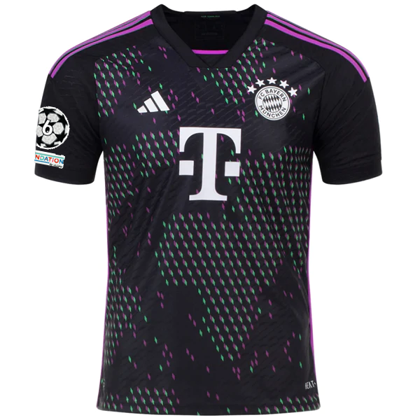 Image of adidas Bayern Munich Authentic Joshua Kimmich Away Jersey w/ Champions League Pa