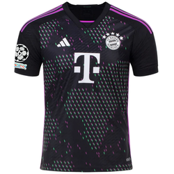 Image of adidas Bayern München Authentic Joshua Kimmich Auswärtstrikot mit Champions League Pa