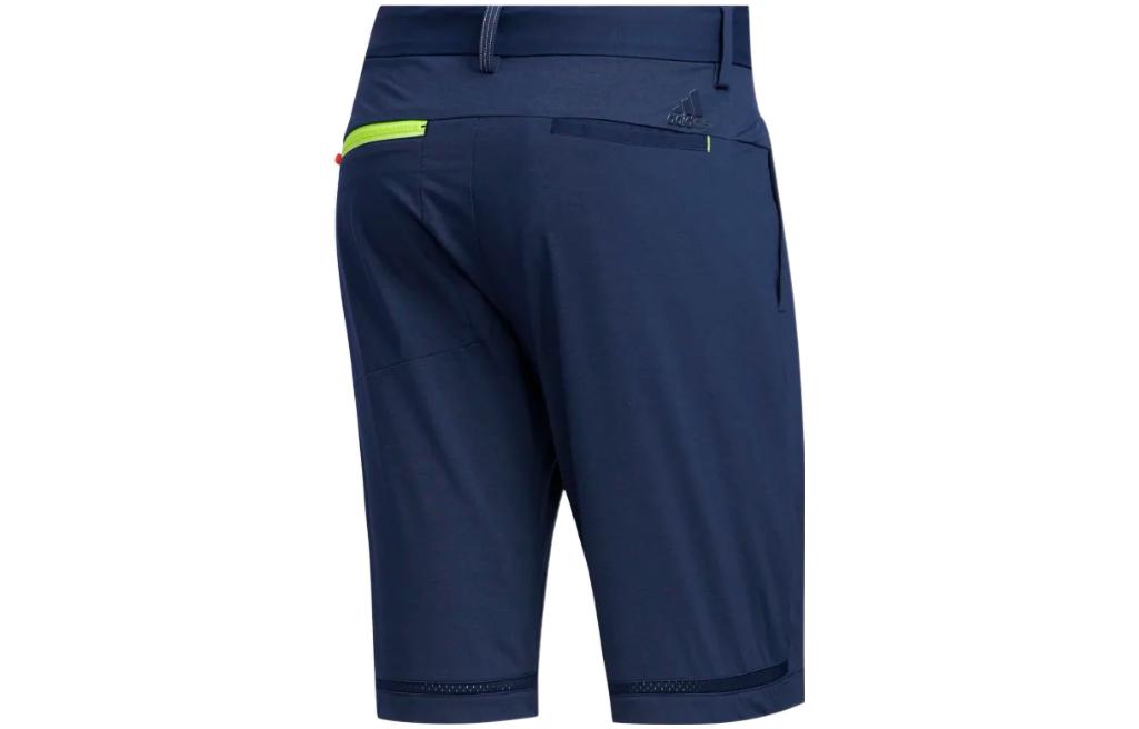 Image of Men's adidas Solid Color Straight Button Shorts Blue FJ3815