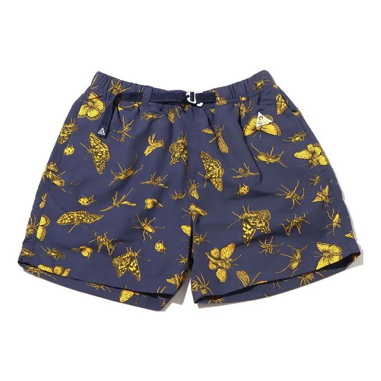 Image of Men's Nike Animal Full Print Athleisure Casual Sports Shorts Blue DR5736-437
