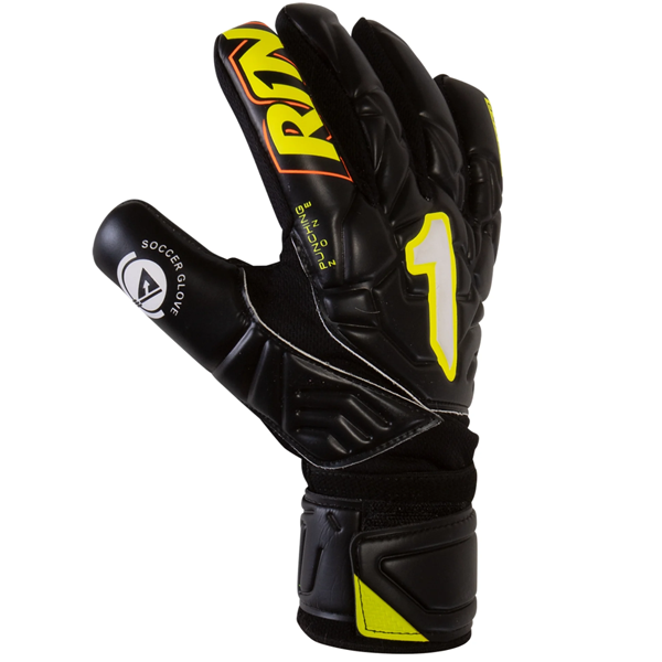 Image of Rinat Egotiko Stellar Spine Turf Goalkeeper Gloves (Black/Yellow)