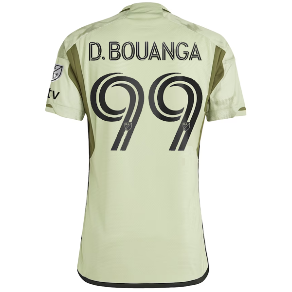 Image of adidas LAFC Authentic Bouanga Away Jersey w/ MLS + Apple TV Patch 23/24 (Green)