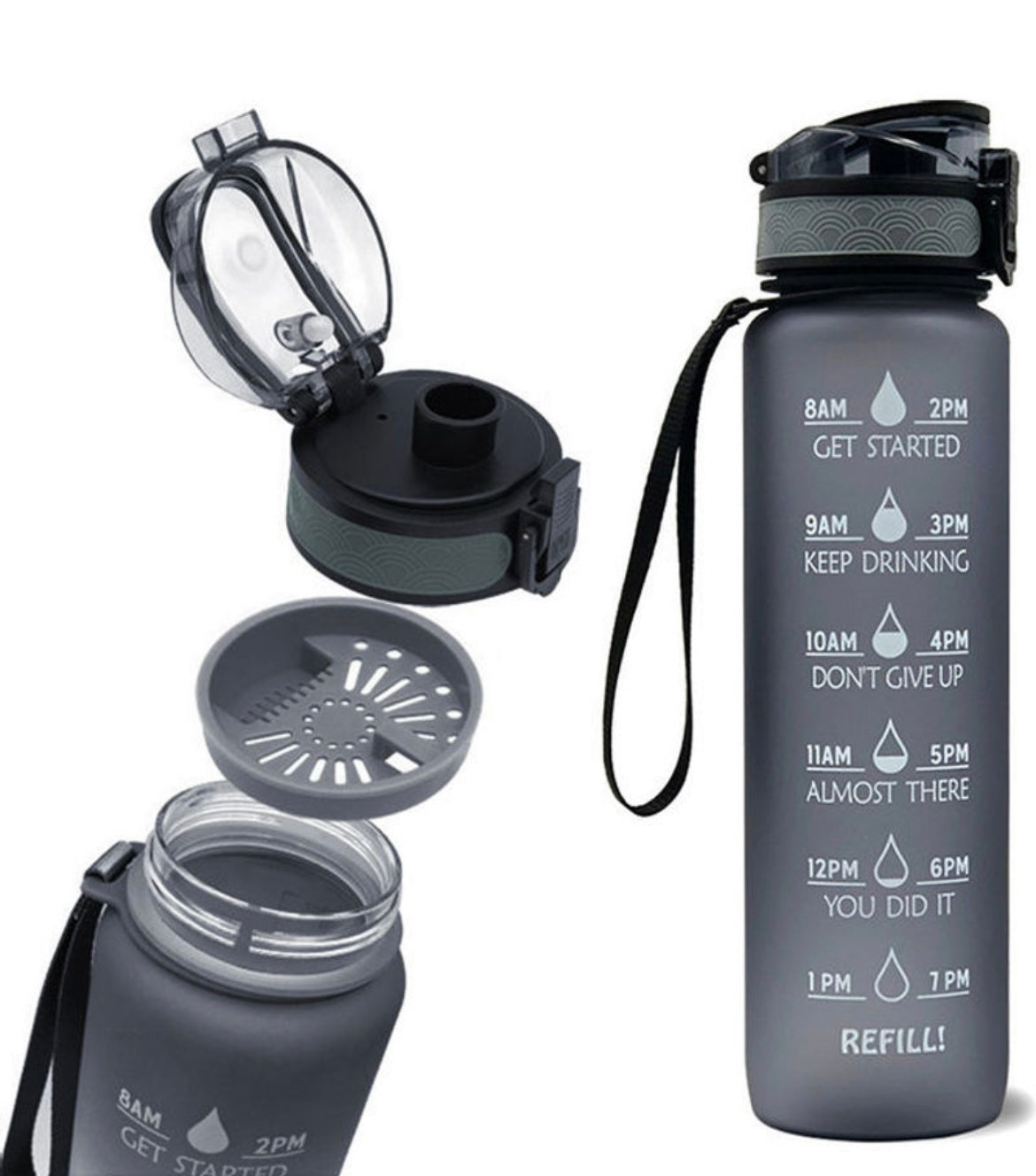 Water Bottle Time Marker BPA