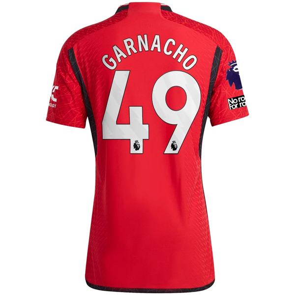Image of adidas Manchester United Alejandro Garnacho Home Jersey 23/24 w/ EPL + No Room F