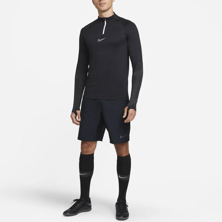Nike Solid Color Elastic Waistband Logo Soccer/Football Shorts Black AA0737-010