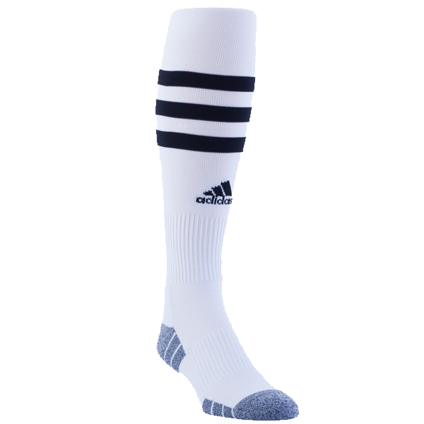 adidas 3 Stripe Hoop Sock (White/Black)