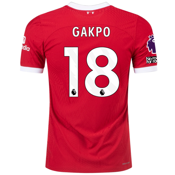 Nike Liverpool Authentic Cody Gakpo Vaporknit Match Home Jersey w/ EPL + No Room