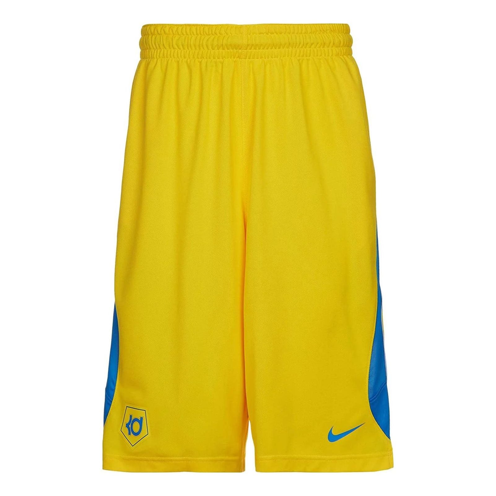 Image of Nike Dri-Fit KD Basketball Shorts 'Yellow Blue' 521140-805