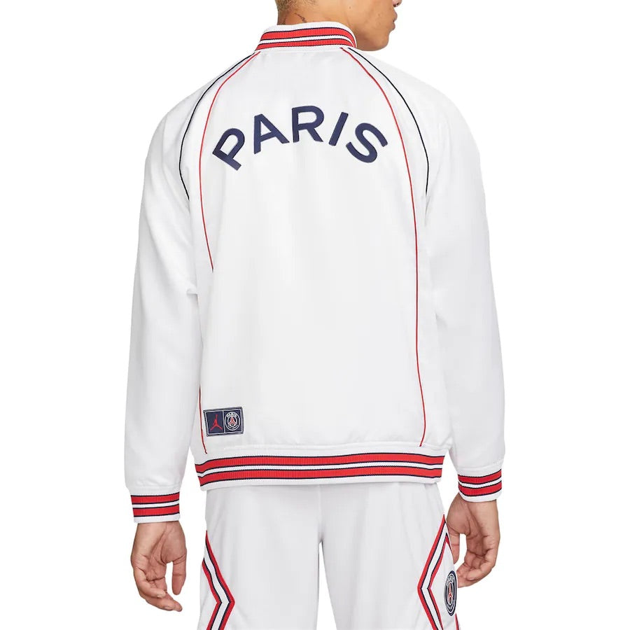 Image of Nike Paris Saint-Germain Anthem Jacket 21/22 (White/Navy)