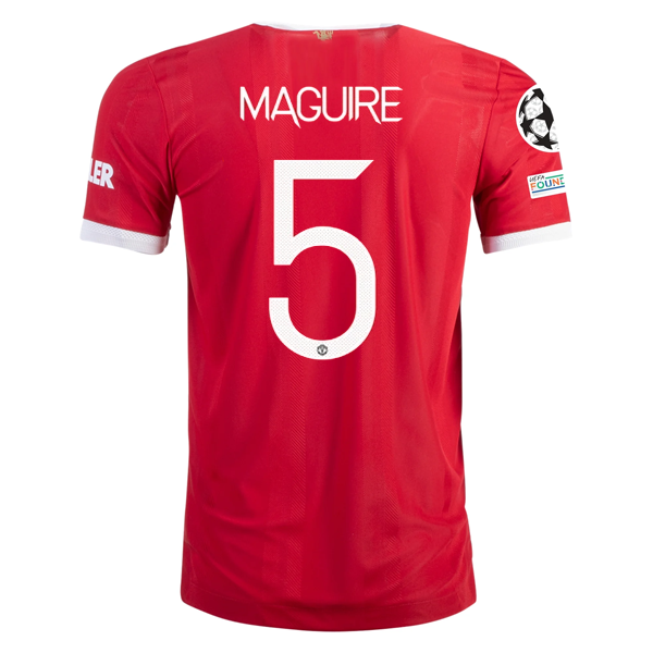 adidas Authentic Manchester United Harry Maguire Home Jersey w/ Champions League