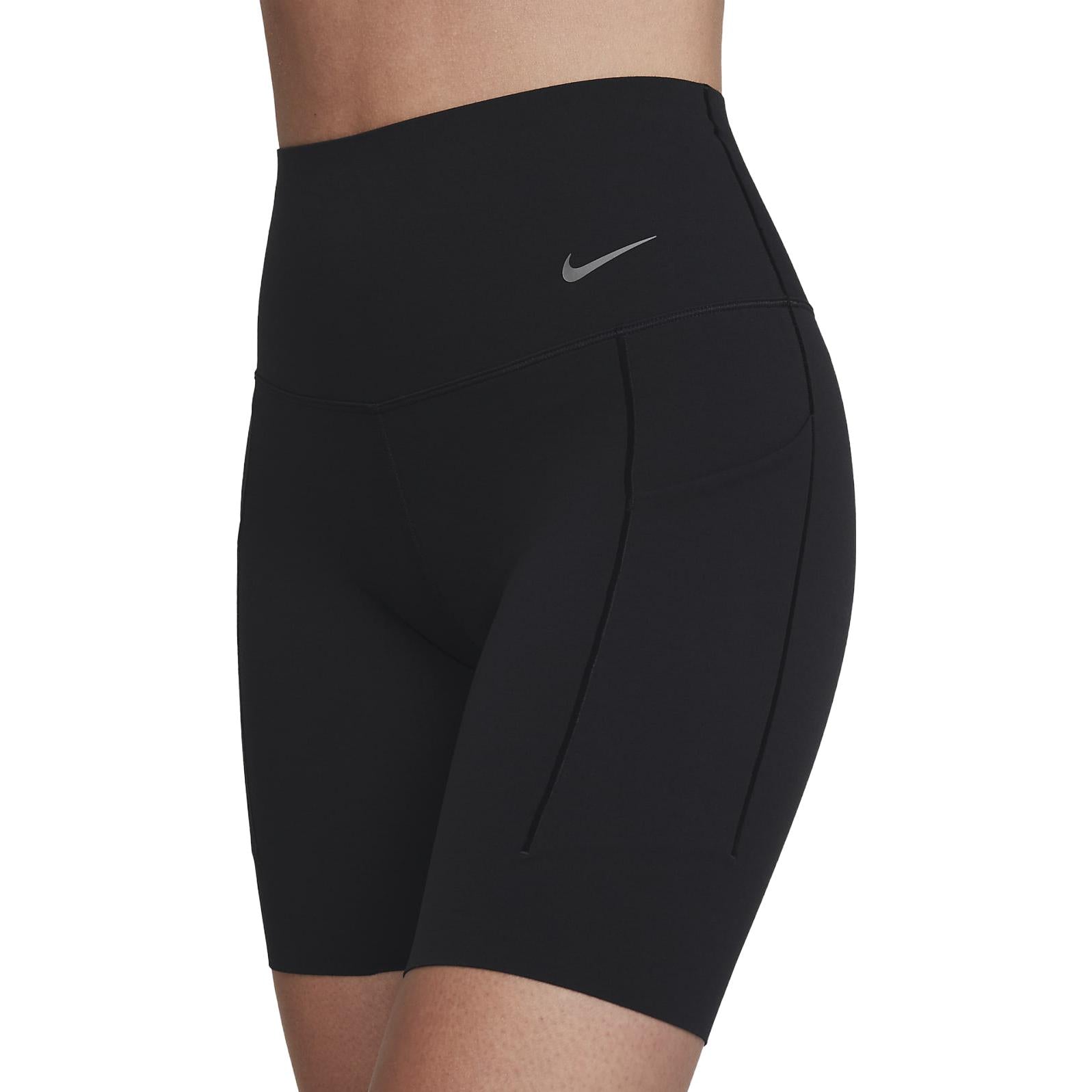 (WMNS) NIKE DRI-FIT UNIVERSA MEDIUM-SUPPORT SHORTS WITH POCKETS 'Black' DQ5995-0