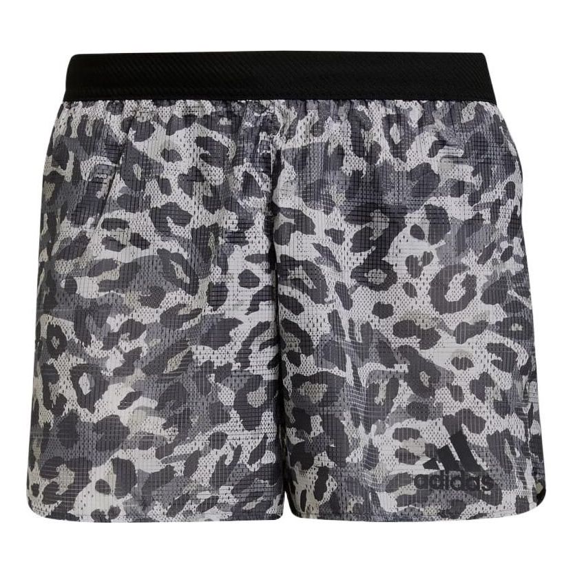 Image of Men's adidas Leopard Print Casual Sports Shorts Black H22709