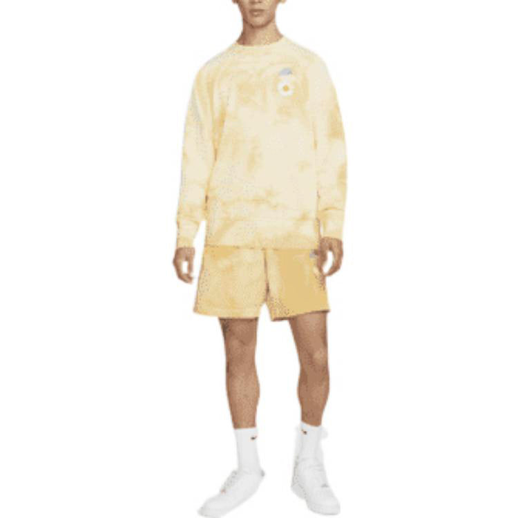 Image of Nike SportswearFrench Terry Solid Color Logo Flowers Embroidered Casual Shorts G