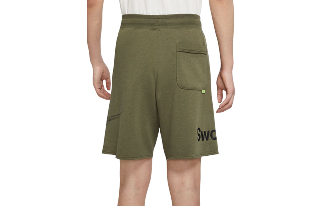 Nike Casual Sports Large Logo Printing Shorts Green DX6310-222