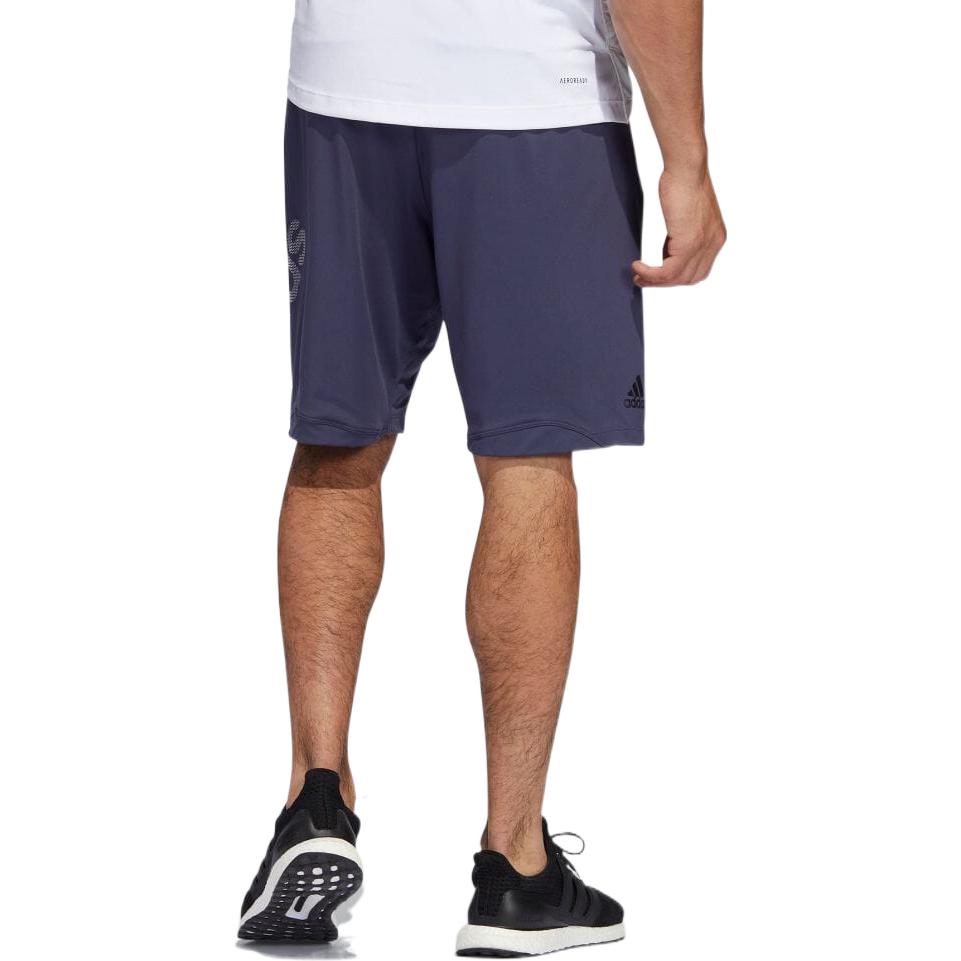 Image of Men's adidas Logo Printing Elastic Waistband Sports Shorts Navy Blue HE6796