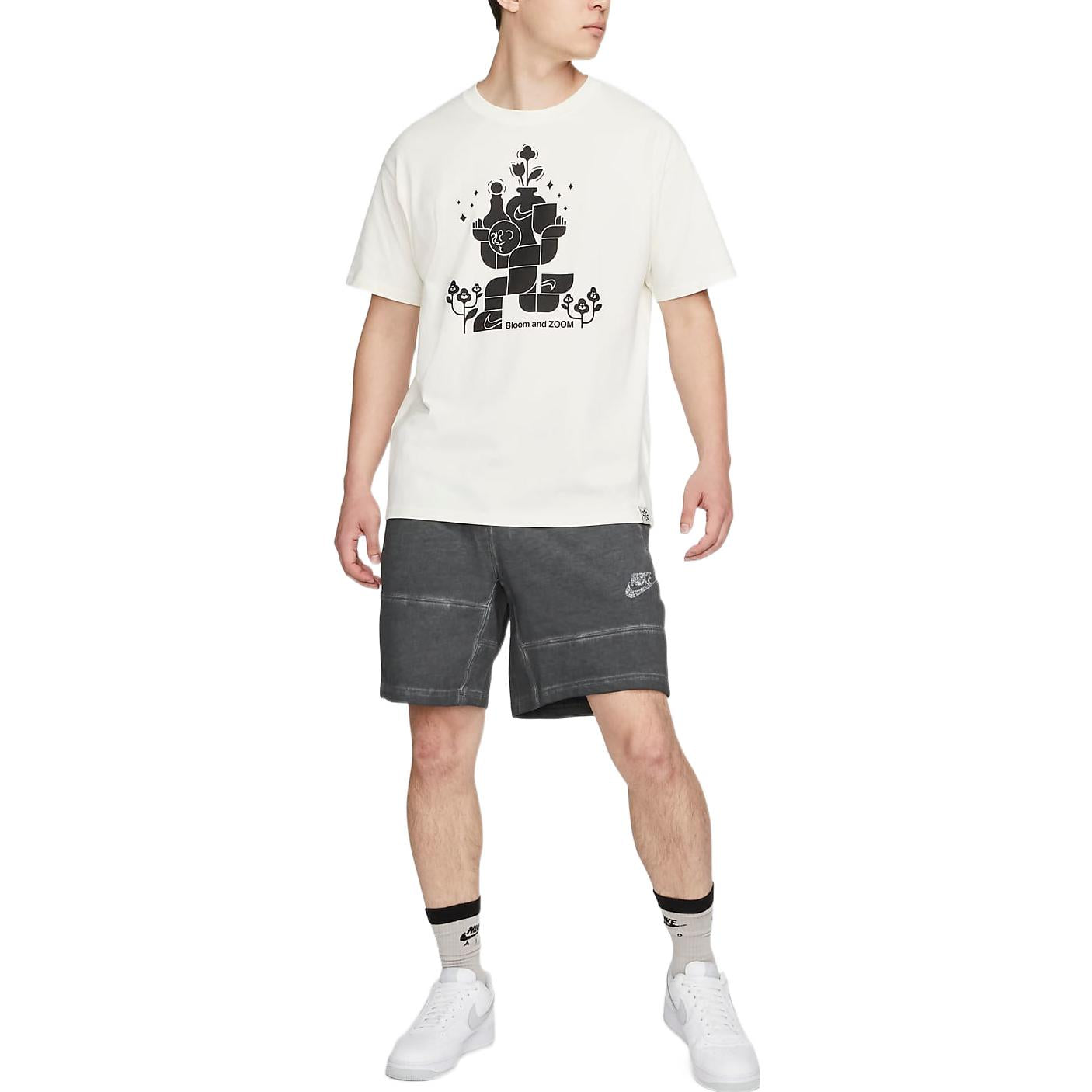 Image of Men's Nike SS22 Casual Splicing Pocket Gray Straight Shorts DM5623-060