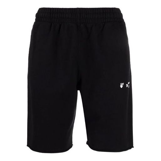 Image of OFF-WHITE SS22 Logo Sports Shorts Ordinary Version Black OMCI006C99FLE0071001