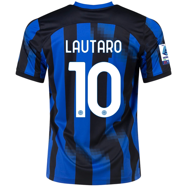 Nike Inter Milan Lautaro Martínez Home Jersey w/ Serie A Patches 23/24 (Lyon Blu