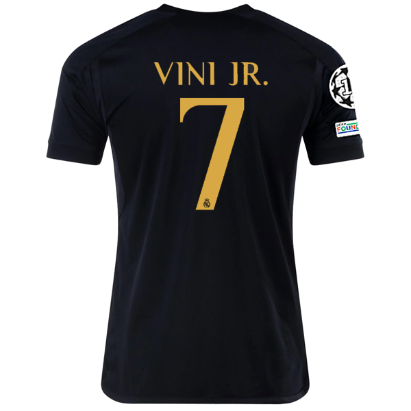 adidas Real Madrid Vini Jr. Third Jersey w/ Champions League + Club World Cup Pa