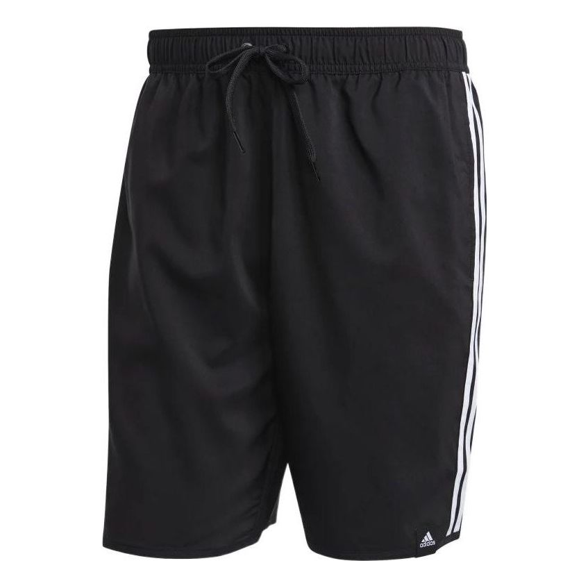 adidas Side Classic three stripes Lacing Sports Shorts Black GQ1103
