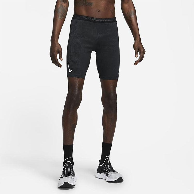 Image of Men's Nike Solid Color Logo Printing Slim Fit Sports Shorts Black DA1429-010