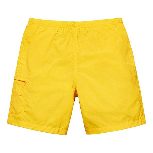 Image of Supreme SS19 Nylon Trail Short Casual Shorts Yellow SUP-SS19-10367