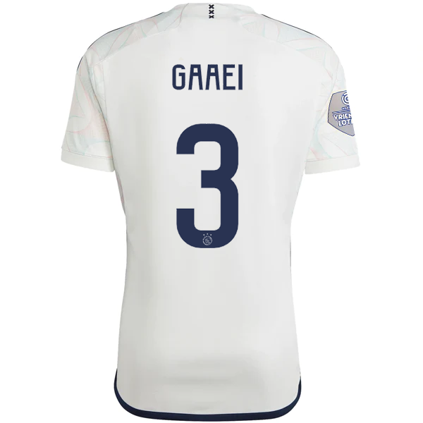 Image of adidas Ajax Anton Gaaei Away Jersey w/ Eredivise League Patch 23/24 (Core White)