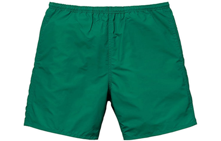 Image of Supreme SS18 Arc Logo Water Short Green Logo 'Green White' SUP-SS18-300