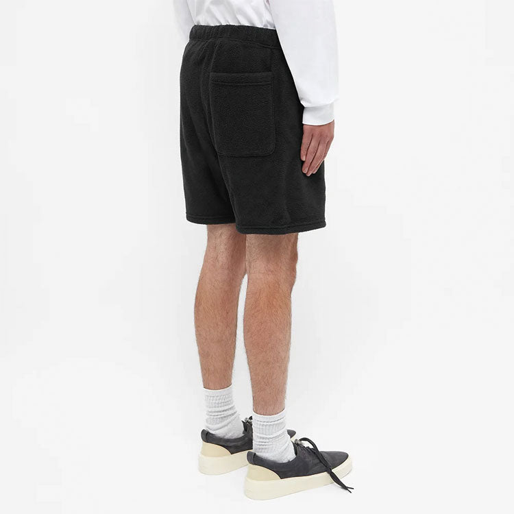 Image of Fear of God Essentials SS20 Polar Fleece Sweat Shorts Black FOG-SS20-283