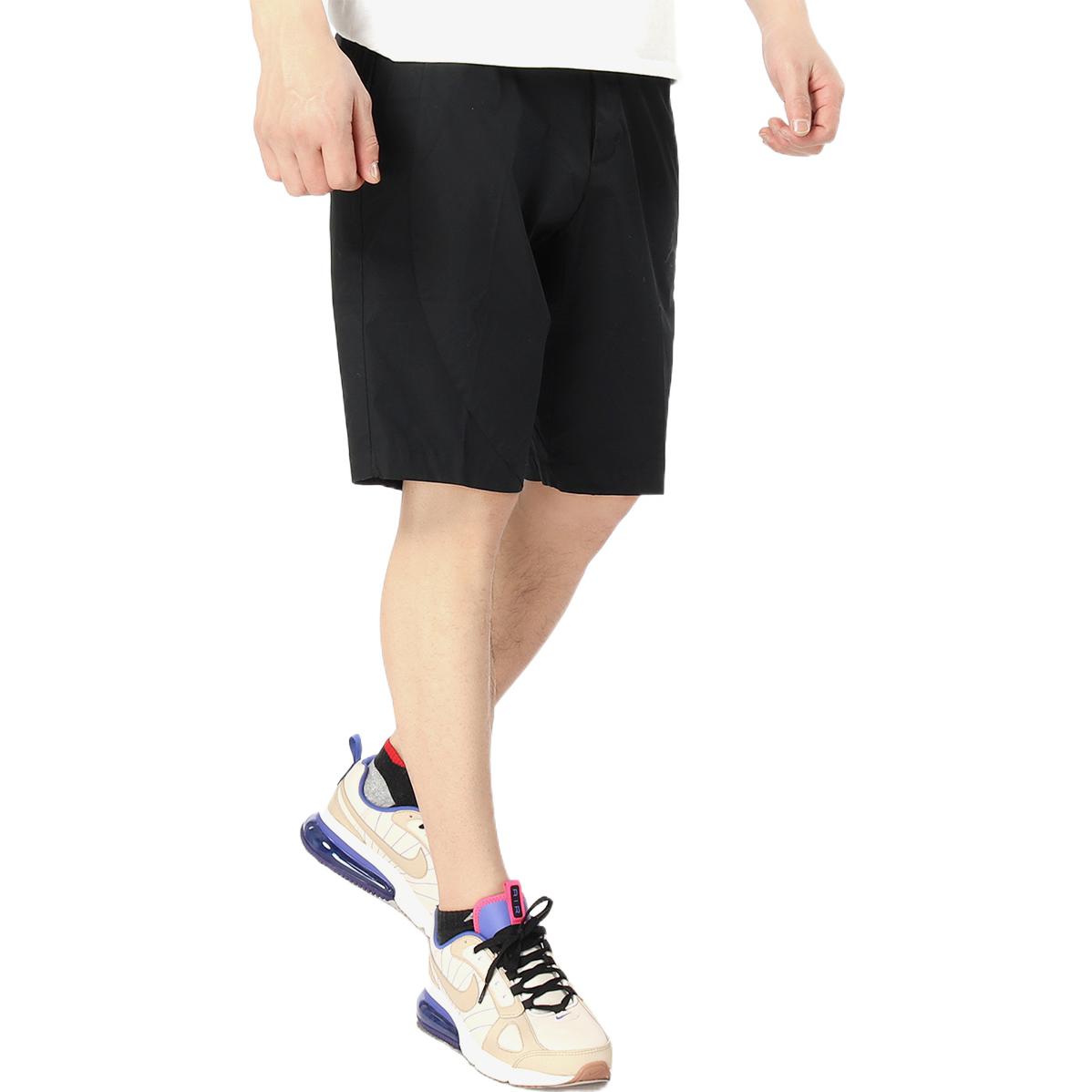 Image of Men's Air Jordan Printing Logo Solid Color Straight Shorts Black 914421-010